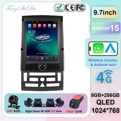9.7 Inch Android 15 For Peugeot 407 2004-2008 Car Radio Stereo Multimedia Video Player DVD GPS Navigation No 2din BT
