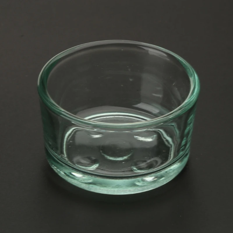 Reptile Corner Bowl Clear Glass Worm Dish Anti-Escape Reptile Feeder Dish for Gecko Scorpions Chameleons Feeding