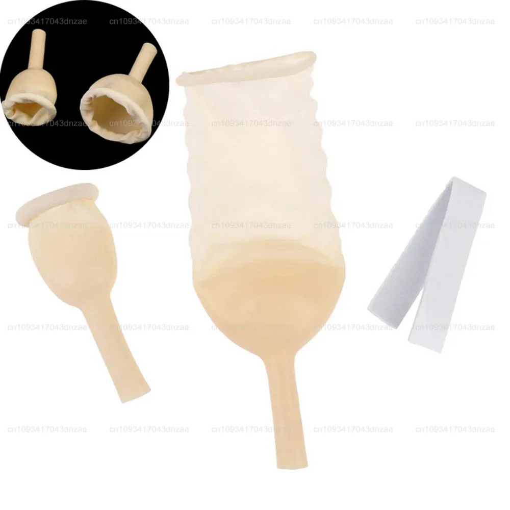 

1 комплект, мужской внешний катетер, медицинский стерилизованный латексный катетер, коллектор мочи для пожилых людей, размер 25 мм/30 мм/35 мм, медицинские аксессуары