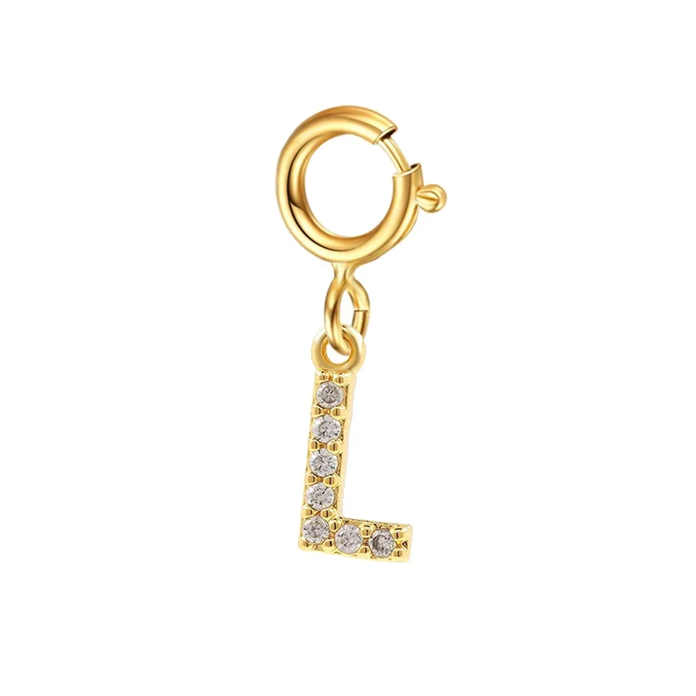 Women's Golden Name Initial Letter Pendant Bracelet