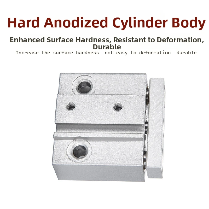 MGJ TCM Mini Pneumatic 3-Axis Guide Cylinder MGJ6/10 TCM6/10 5/10/15/20S Triple Rod Air Cylinder With Magnet