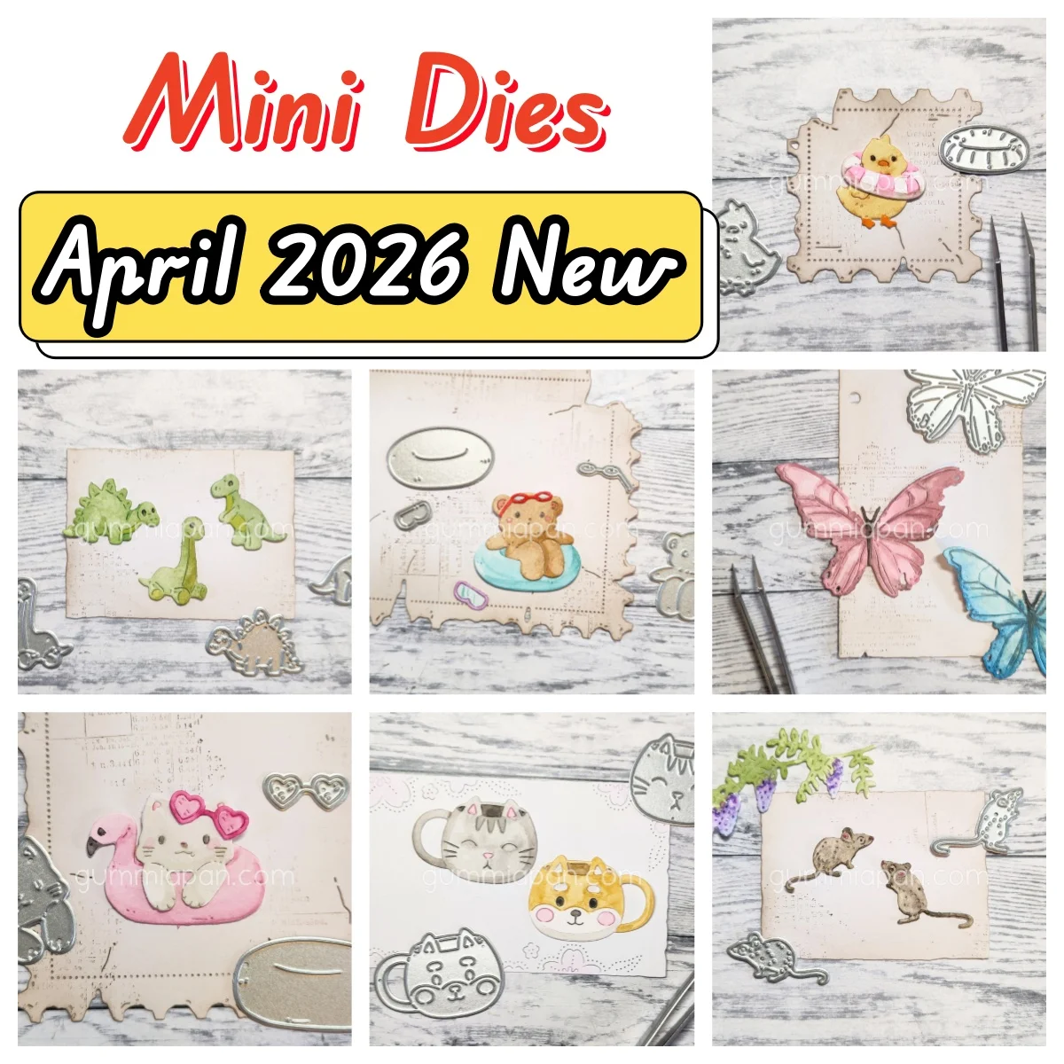 

Mini Dinosaur Toys Heart Note Metal Cutting Dies for DIY Making Card Scrapbook Embossed Paper Supplies Template April 2026 New