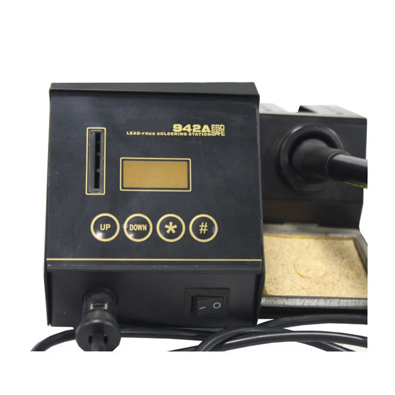 942A Intelligent constant temperature soldering station  adjustable temperature soldering station household maintenance welding