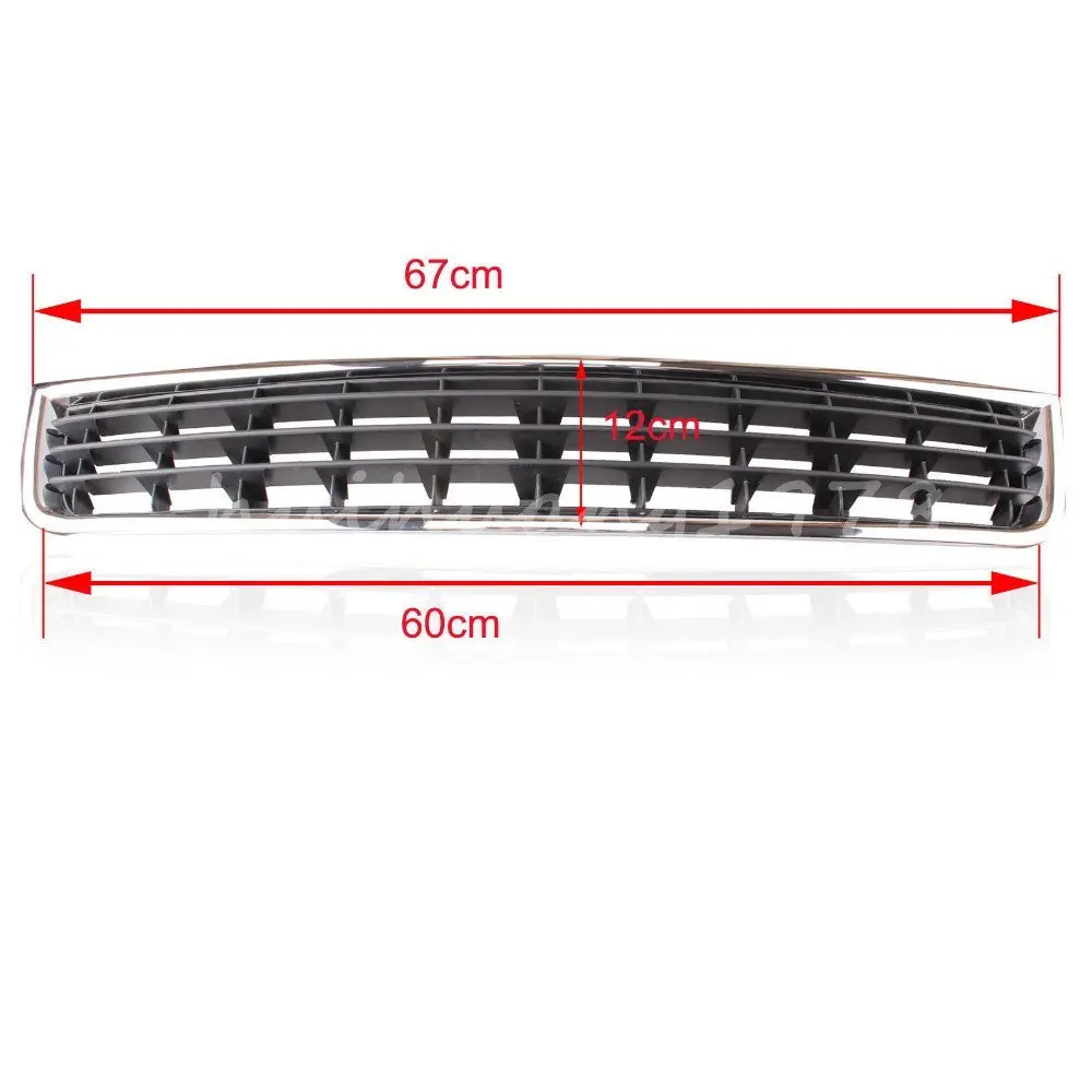 Brand New High Quality ABS Plastic Front Bumper Center Lower Chrome Grill Grille For Audi A4 B6 2002-2005