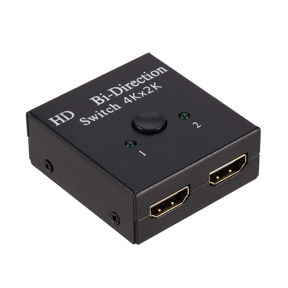 Répartiteur compatible HDMI, commutateur 4K, KVM bidirectionnel, 1x2, 2x1, commutateur compatible HDMI, sortie 2 en 1 pour PS4, PS3, adaptateur de commutateur de boîtier TV