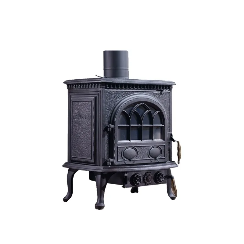 Real Fire Cast Iron Wood Burning Fire Villa Living Room Home Decorative Heating Fireplace Independent