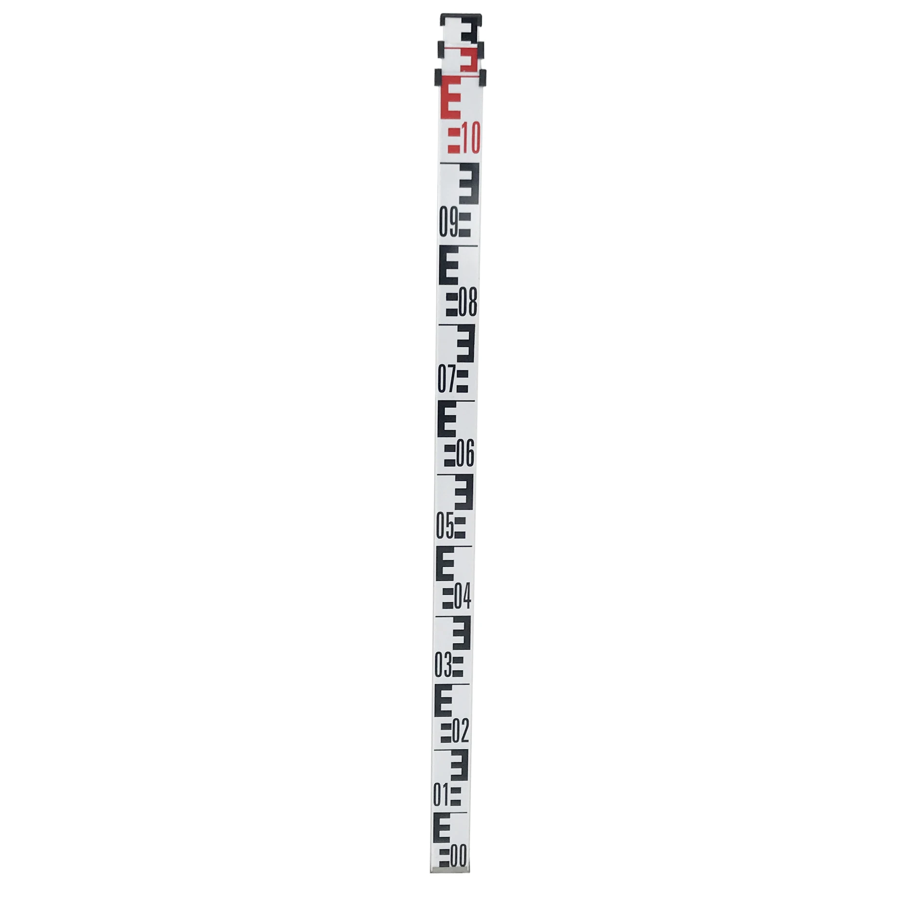 SC-5L 5meters Aluminium Survey Leveling Staff Rod 5 Sections Invar Barcode for Precision Level Measuring Instruments