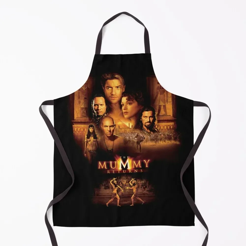 Copia de Key Art of THE MUMMY RETURNS (2001) Apron Custom Kitchen Household Items Kitchen accessories Apron