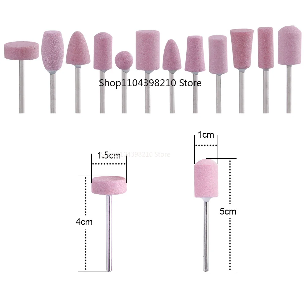 Appareil à Quartz pour manucure et pédicure, Machine électrique, ensemble de forets, tête de fraisage, remplacement, meulage, Nail Art, 12 pièces