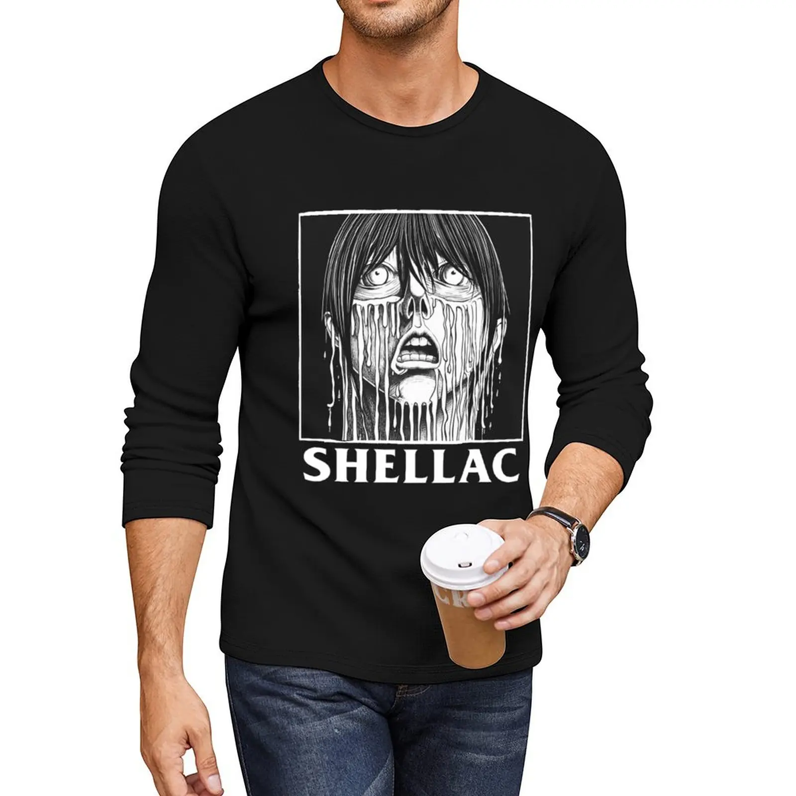 Shellac Long T-Shirt plus size t shirts Anime t-shirt man clothes custom t shirts mens graphic t-shirts big and tall