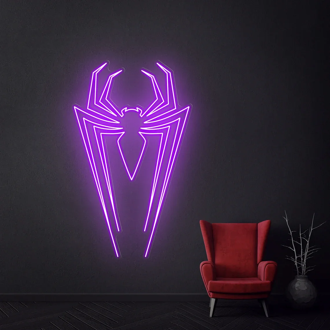 Spider neon sign, Custom Halloween neon sign, Neon Sign for Bedroom Decoration,  Led Spider Sign