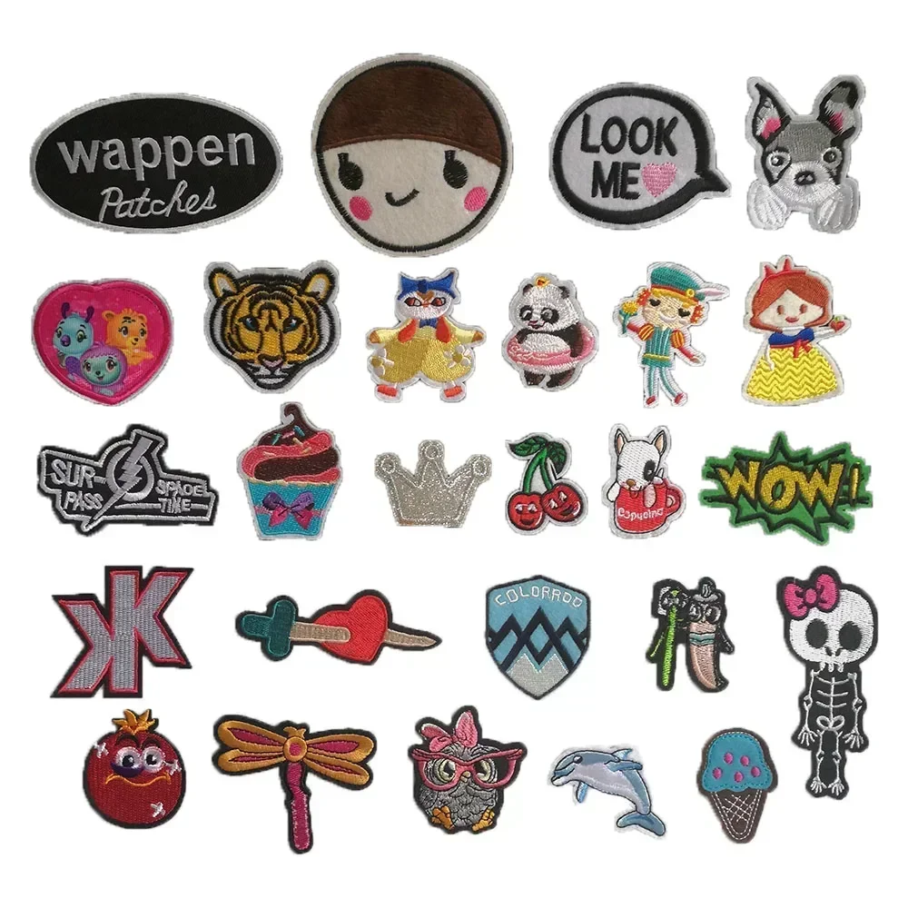 Cartoon children's patch micro-chapter embroidery jacket can be sewn and ironed DIY clothing material accessories 1PCS for sale