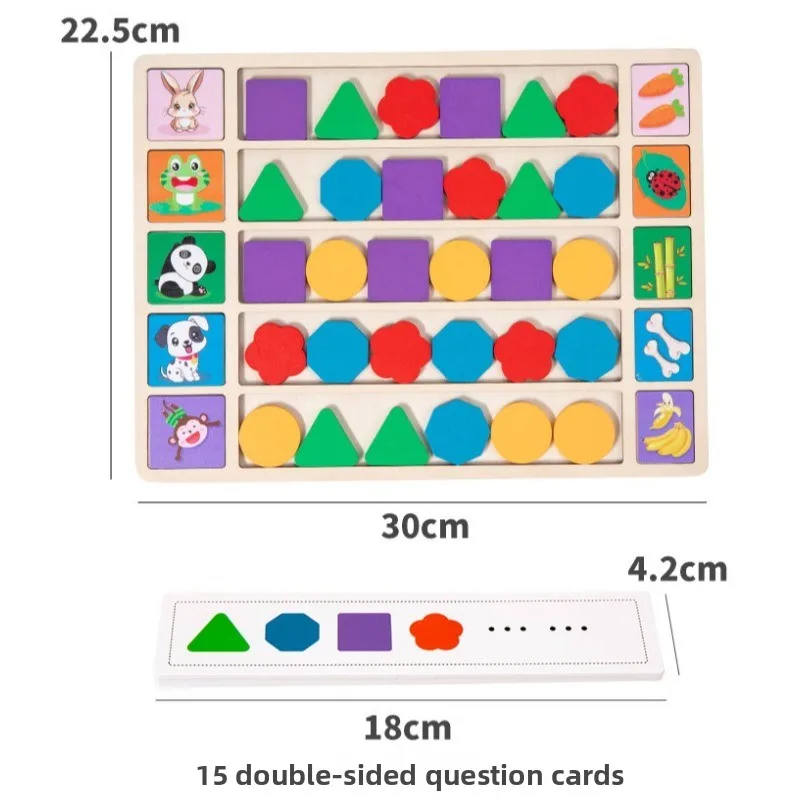 Holz Farbe Form Montessori Spielzeug Passendes Spielzeug Vorschule Frühes Lernen Pädagogisches Spielzeug für Kinder Geburtstag Weihnachten Geschenke