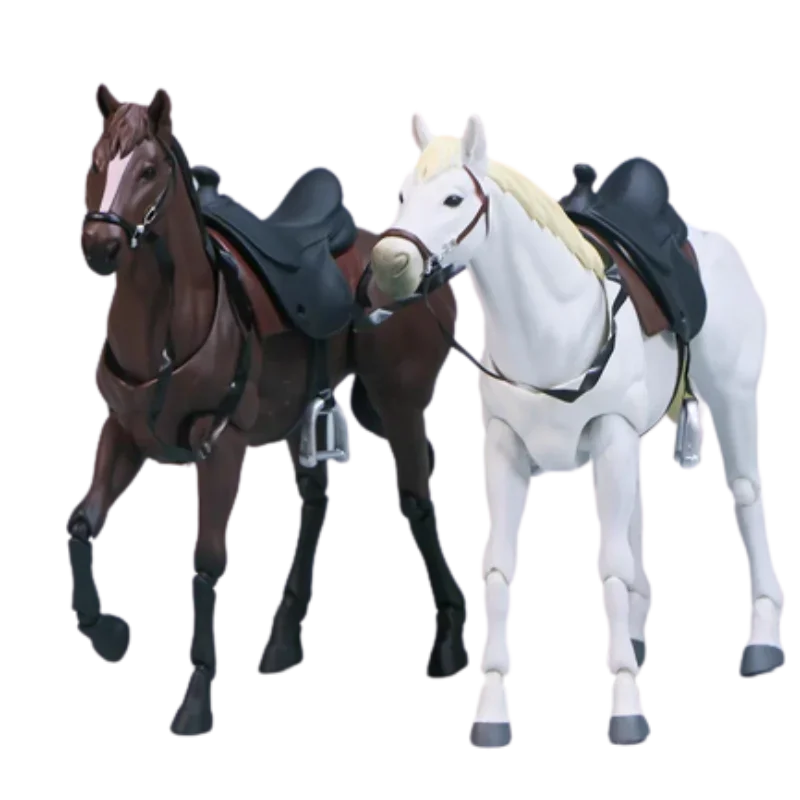 Figma-figura de acción Max Factory, caballo Ver.2, modelo blanco/marrón, juguete coleccionable, regalo de cumpleaños, auténtico, 16cm, n. ° 490