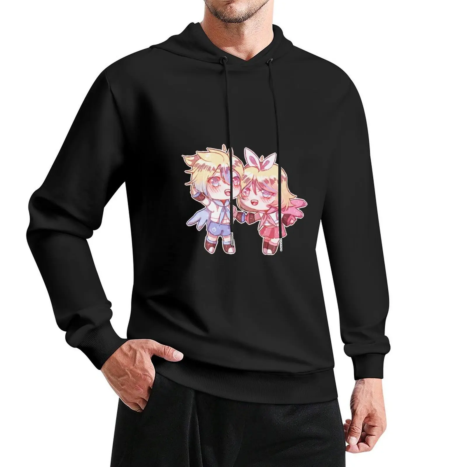 

vocaloid len and rin electric angel Pullover Hoodie blouse men wear hoodie oversize