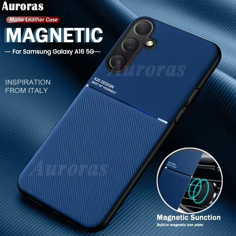 

Ultra Thin Magnet Anti-Fall Shockproof Phone Case For Samsung Galaxy A06 a16 Leateher Cover Samsung Galaxy A16 a06 Samsung