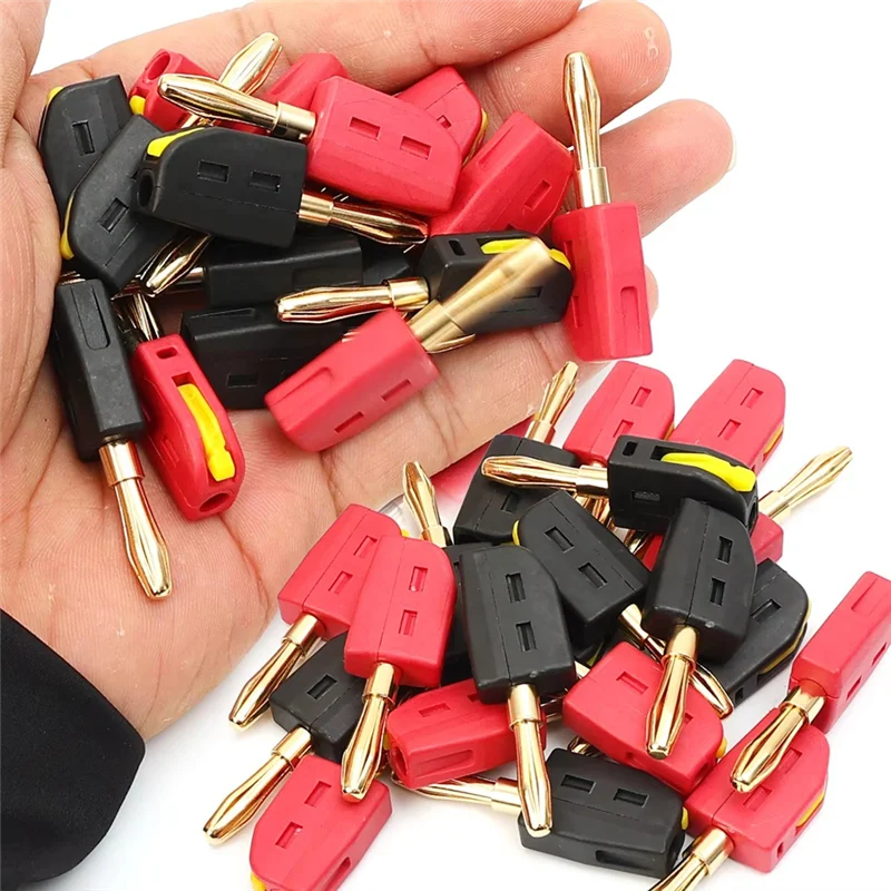 DIGIT-Solder-Free 10Pcs 4Mm Banana Plug Quick Wire Connectors 32A With Direct Insertion Design