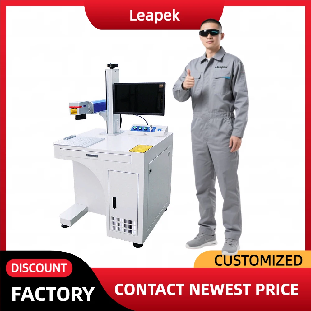 Mesin Penanda Laser Serat Portabel 20W Jpt Mopa Co2 Glavo Rotary Device AI untuk Penandaan Kayu