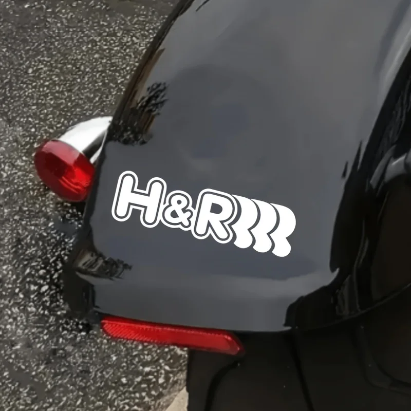 H&R Cool Vinyl Sticker - Durable PVC, for Cars, Moto, Laptops & Bottles. Fun Design, Auto Decoration.