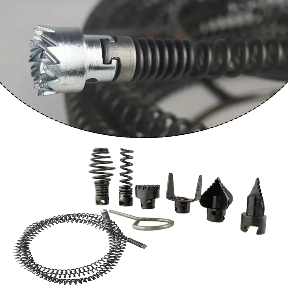 Pipeline Dredging Tool 3/2/1M Spring Electric Drill Connector 16mm Drain Cleaner Home DIY Tools For Pipe Blockage Issues
