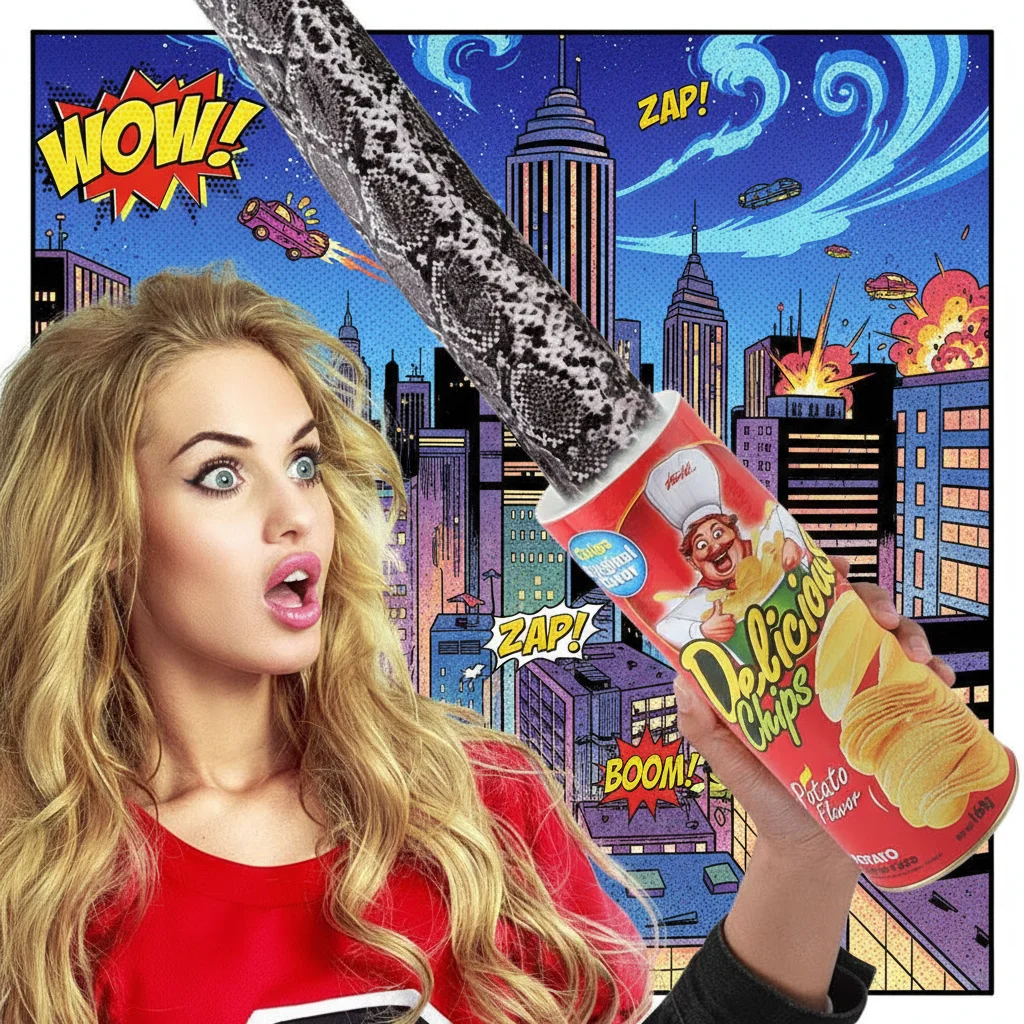 

Игрушка-прикол ко Дню дураков - Забавная банка из-под картофельных чипсов с прыгающей пружинной змеей, шуточный подарок, идеально подходит для украшения вечеринки на Хэллоуин