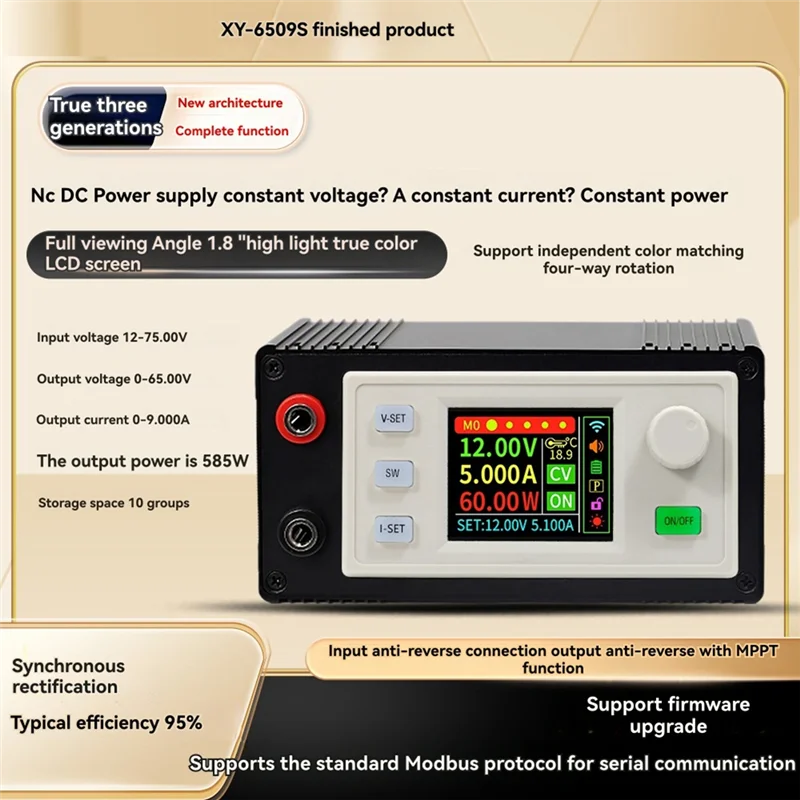 L70A XY6509S CNC Finished Adjustable DC Regulated Power Supply Constant Voltage Constant Current 65V 9A 585W Step-Down Module