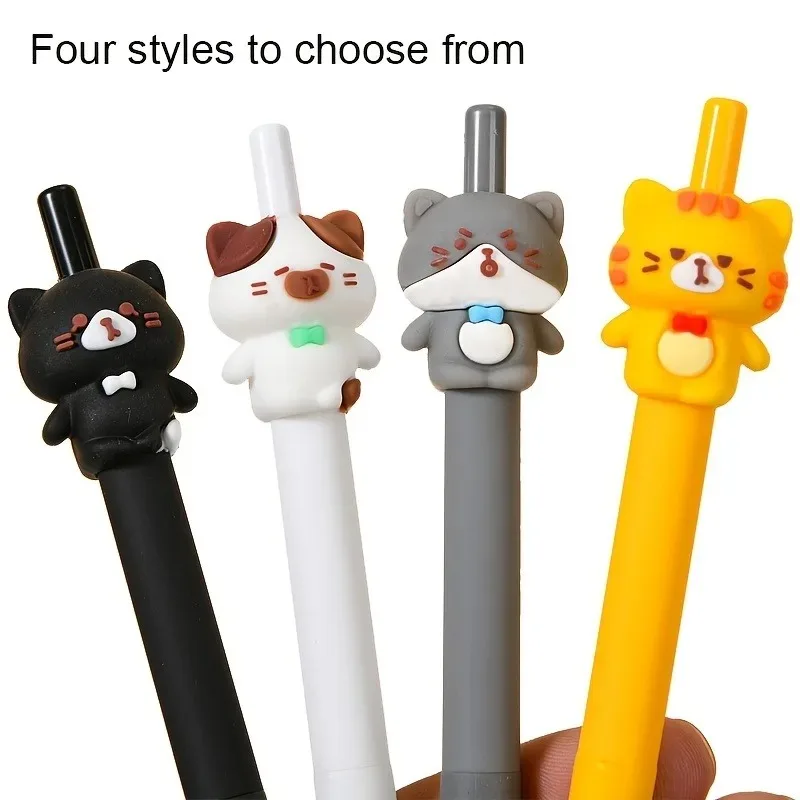 

1set automatic pencil set, 0.7mm cute cat pencil, 1 pencil+1 box of lead, cute animal press pencil, replaceable lead pencil