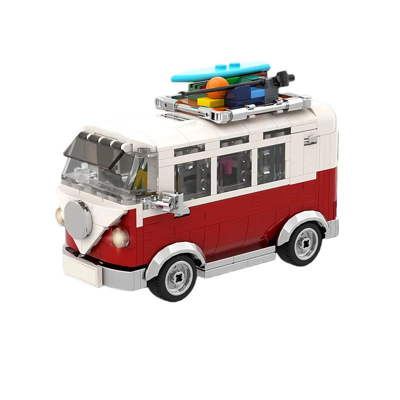 397 pièces – Station de transport MOC – Blocs de construction modulaires personnalisables – Modèle simple et populaire – Jouet créatif DIY pour enfants – Cadeau de festival