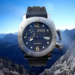 44mm Military Watch for Men Tianjin ST25 Automatic Mechanical Movement Waterproof Calendar Luminous Wristwatches Dropshipping