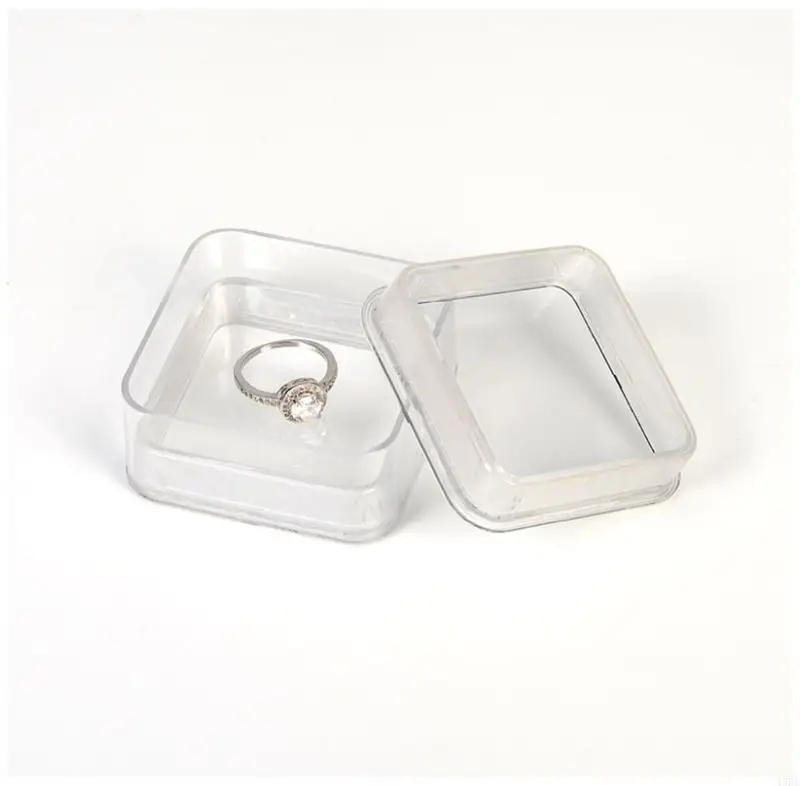 Kotak penyimpanan perhiasan elastisitas 45be Clear Floating Frames Box Display Holder