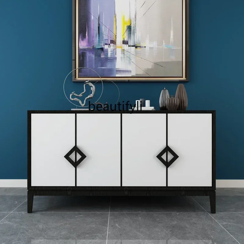 

V cqyNew Chinese-style entrance cabinet partition side cabinet shoe cabinet solid wood decorative table entrance table living ro