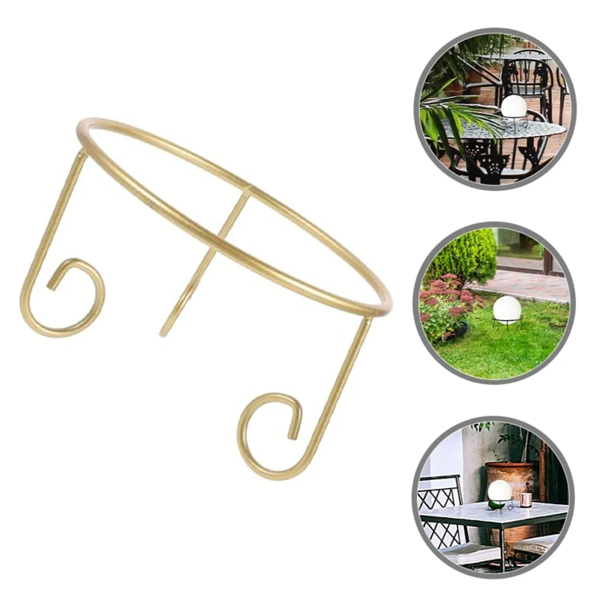 คริสตัลบอล Street Light Elegant Decor Aestechtic Room Decor ชั้นวางของชั้นวางคริสตัลทรงกลมผู้ถือ Gold