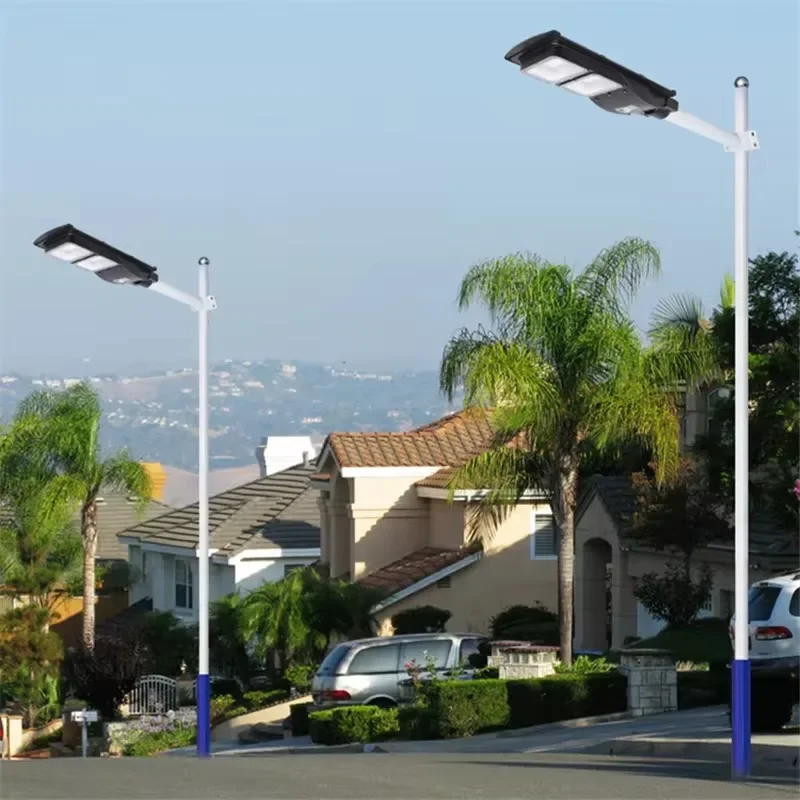 Motion Sensor Road Streetlight Waterproof Outdoor LED Integrated All In One Solar Street Light