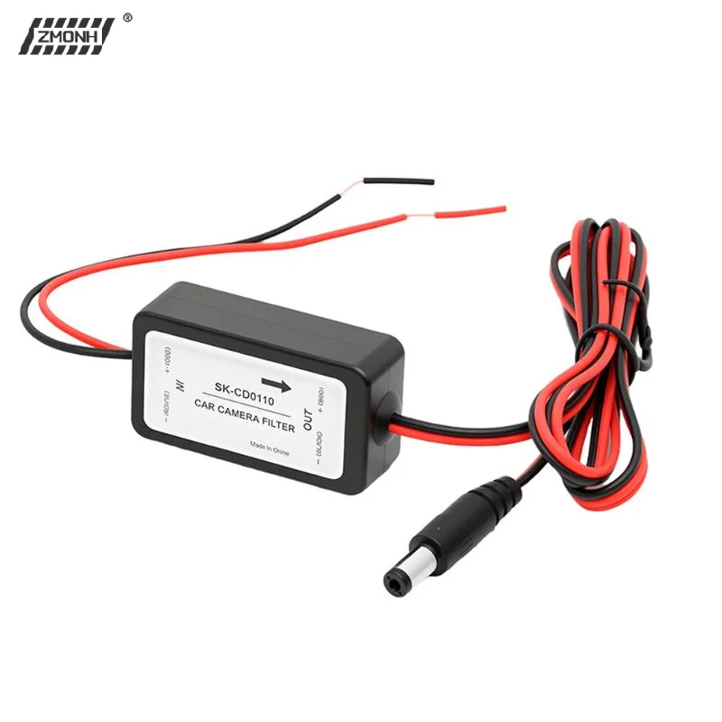 [H]12V DC Power Relay Capacitor Filter Connector Car Rear View Rectifier For Backup Auto Car Camera Filter Solve Ripple Splash