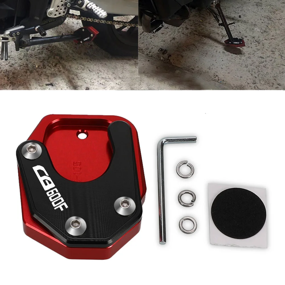 Para HONDA CB600F HORNET 2007 2008 2009 2010 2011 2012 2013 soporte lateral para motocicleta placa ampliadora soporte ampliar estante para pies