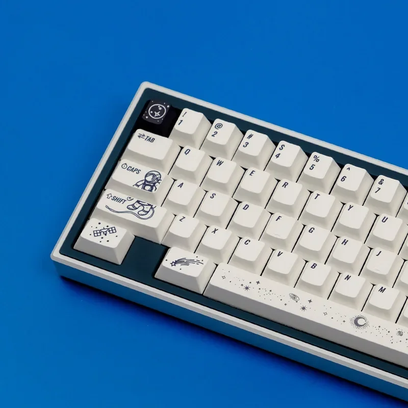 

Оригинальная клавиатура Aerospace PBT, односторонняя настройка, непрозрачная термосублимационная клавиатура, сменный колпачок для механической клавиатуры