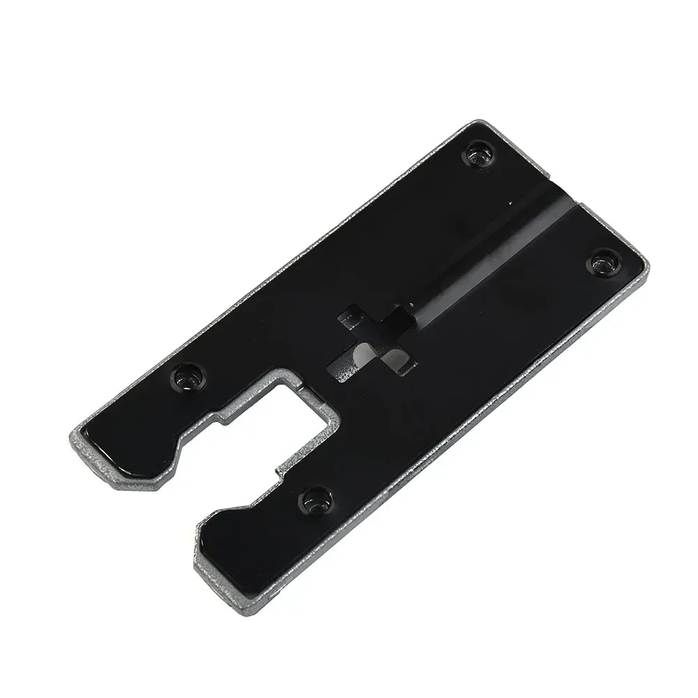 

Useful Jig Saw Jigsaw Floor Assembly Base Plate Black+silver Fittings Parts Replace Saw Tool With Screws 1 Set