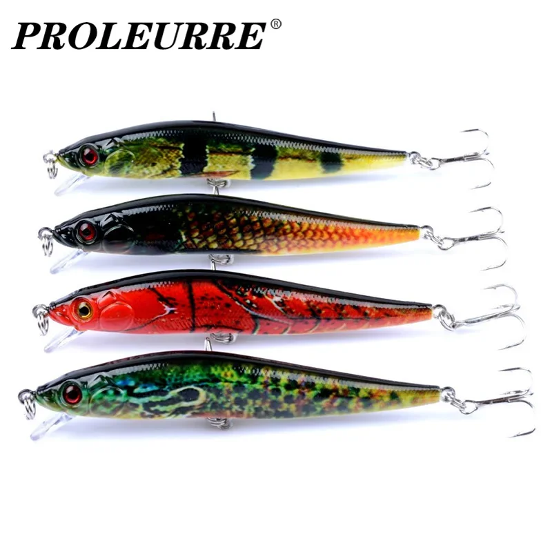 1 Pc Minnow Fishing Lure 10cm 10g Artificial Hard Bait with Hooks Crankbaits for Perch Pike Bass Pesca Plastic Wobblers Swimbait