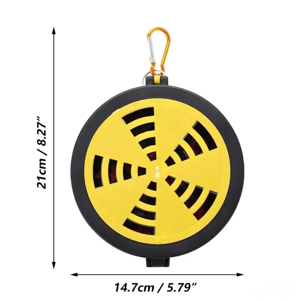Hangable Hook Included Mosquito Coil Holder Stable Combustion Windproof Structure Hanging Mosquito Repellent Tray