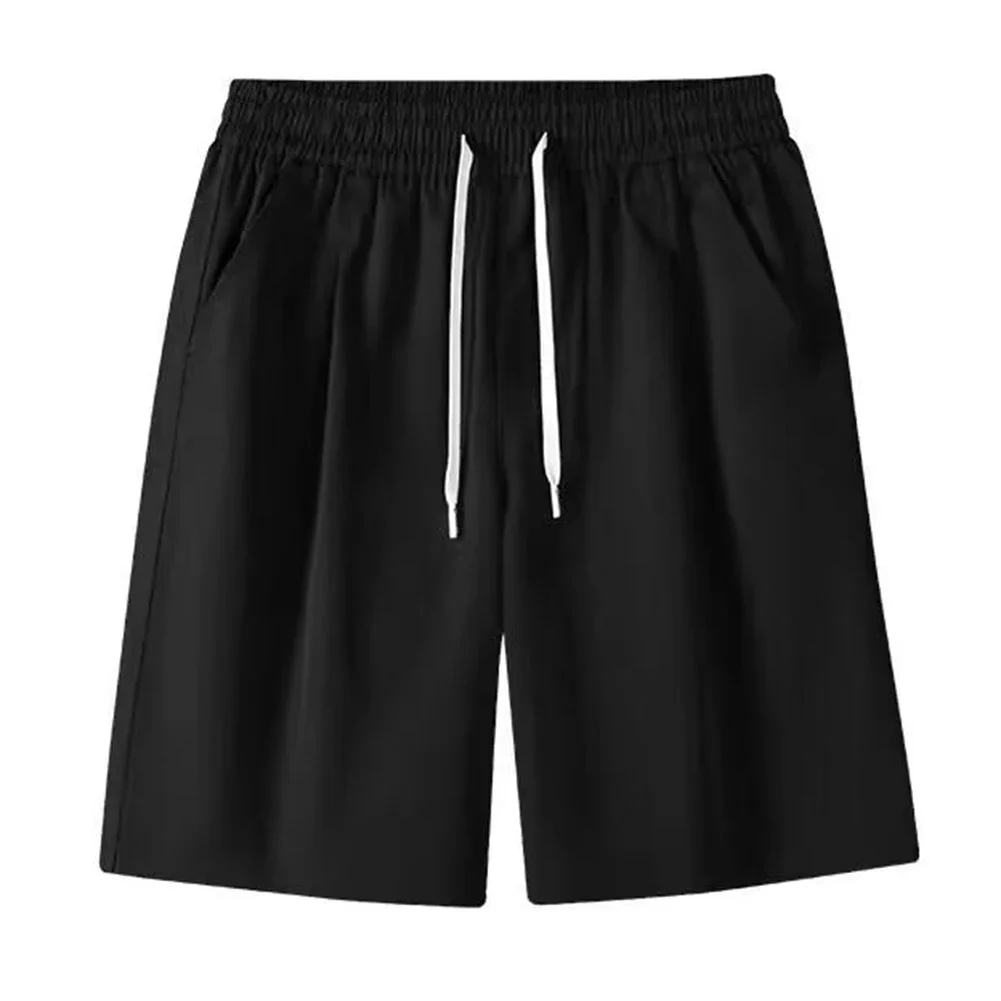 

Summer New Shorts Mens Thin Design Solid Color Loose Large Size Sports Pants