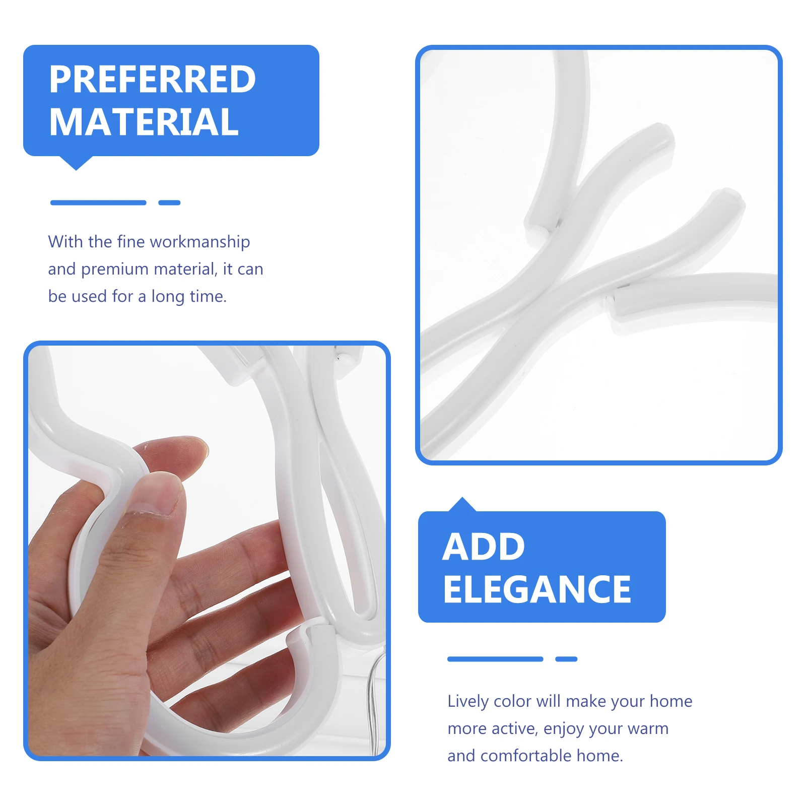 فراشة ضوء وحدة إضاءة LED جداريّة مصباح لغرفة النوم النيون تسجيل ديكور ضوء الليل الفراشات شكل أضواء النيون علامات #5