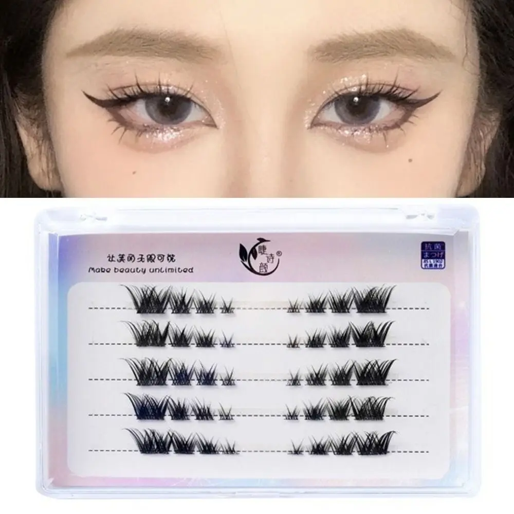 Faux Nerz Wimpern, die aussehen wie Verlängerungen Wimpern Cluster Fuchs Augen Cluster Wimpern DIY Wimpern verlängerungen einzelne falsche Wimpern