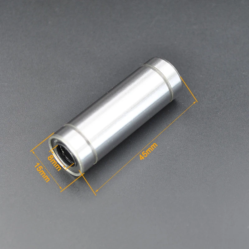 LM8LUU linear bearings 8x15x45mm Inner Diameter 8mm LM8 LUU Linear Ball Bearing CNC Parts for CNC 3D Printer bearings