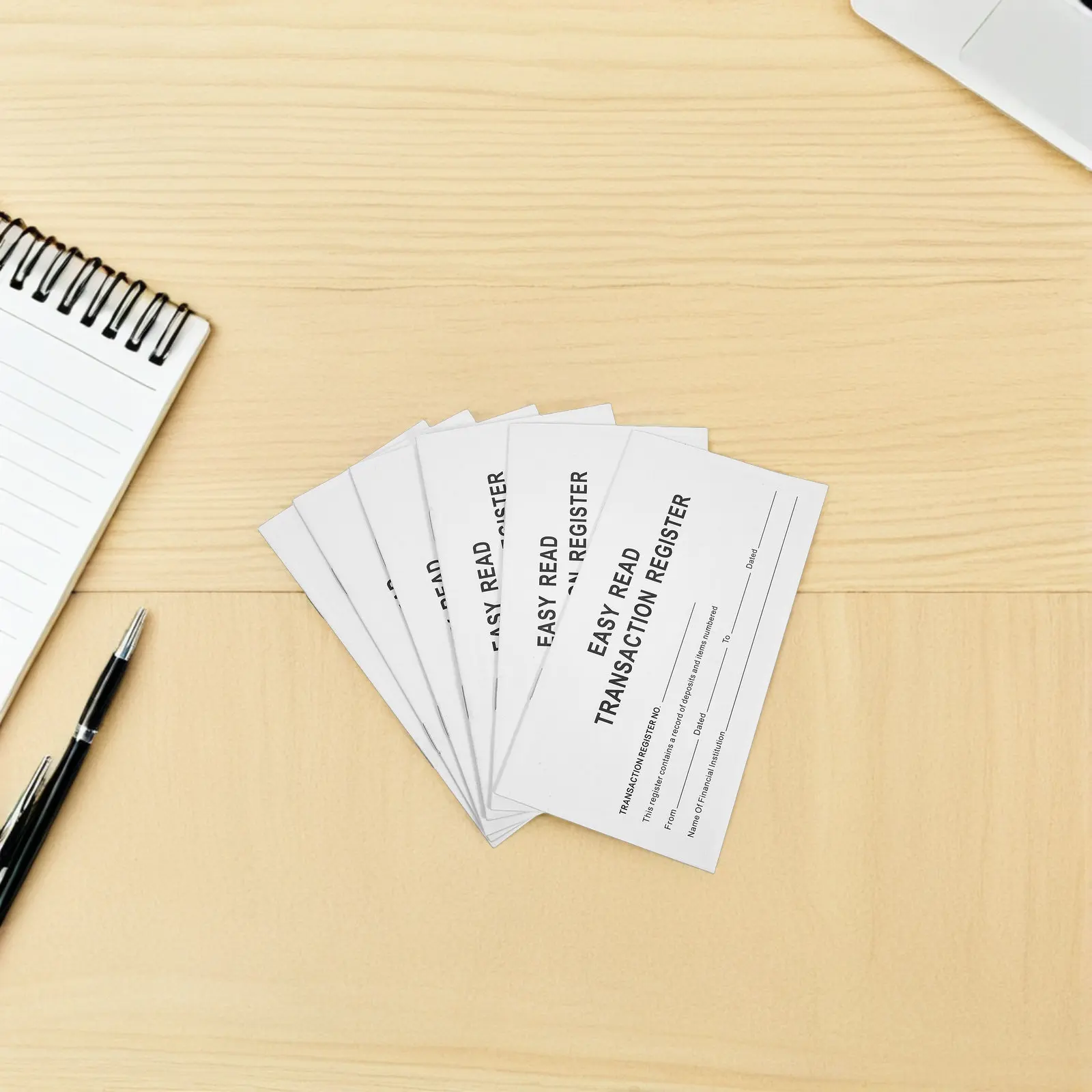 6 Financial Checkbook Register Large Print Portable Check Management Journal Personal Expense Tracker Financial Record Organizer