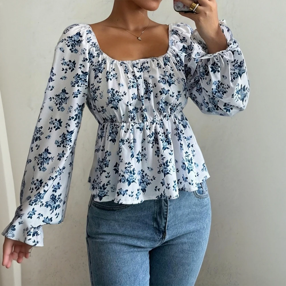 

Маленькая рубашка, повседневный топ с круглым вырезом без украшения, женская модная удобная футболка из смеси хлопка с короткими рукавами