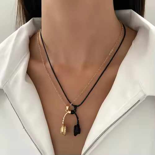 New Fashion Simple Silver Color Love Heart Pendant Necklace Charm Chain Collares Necklace for Women Party Jewelry Daily Wear - Image 24