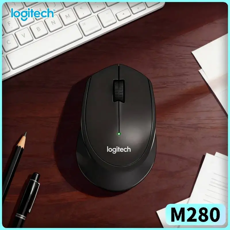 

Logitech M280 Wireless Mouse Thin Slim Body 10m Range 1000 DPI Fine Detail Tracking Long-Lasting 18-Month Battery