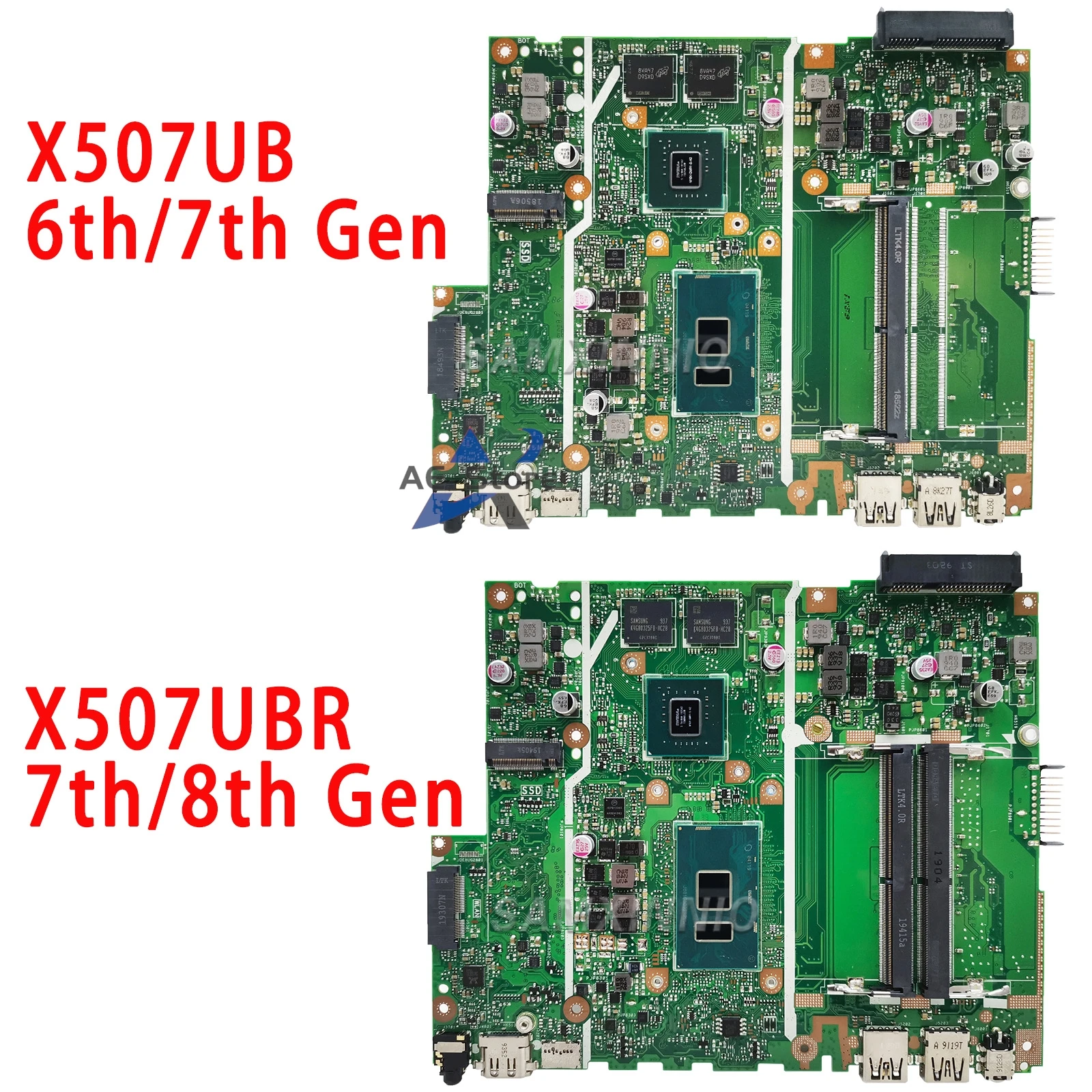 X507UB Mainboard For ASUS X507UBR X507UF A507UB F507UB R507UB A507UF Y5000UB Laptop Motherboard I3 I5 I7 6th/7th/8th