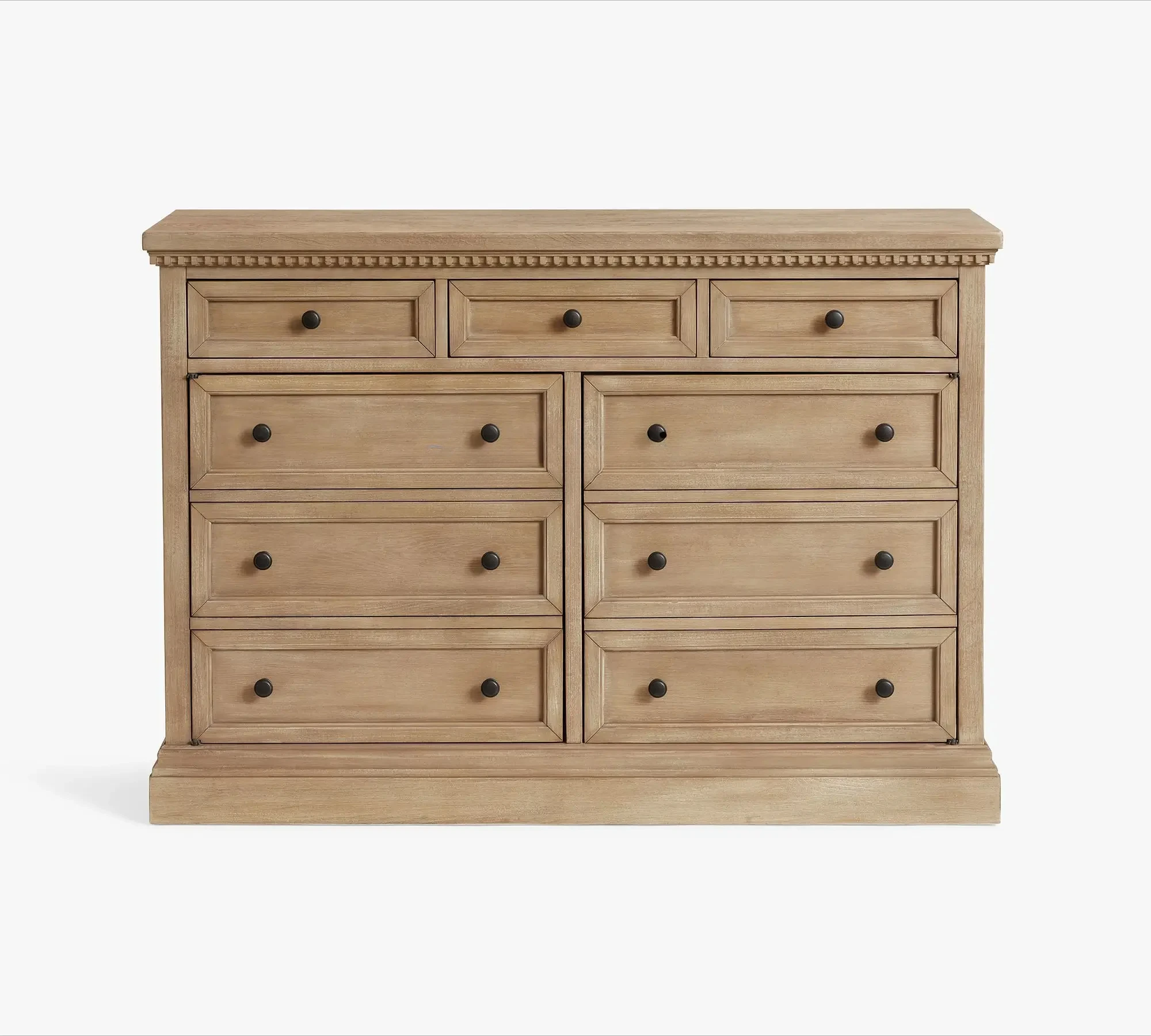 

American-Style Wood Oak Carved Chest of Drawers French Retro Distressed Dressing Table Model Room Sales Office Storage