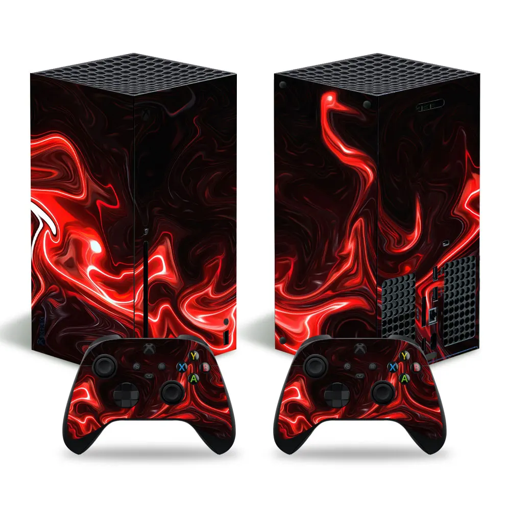 

Наклейка-наклейка для консоли Xbox Series X и 2 контроллера, виниловая наклейка на кожу Xbox Series X